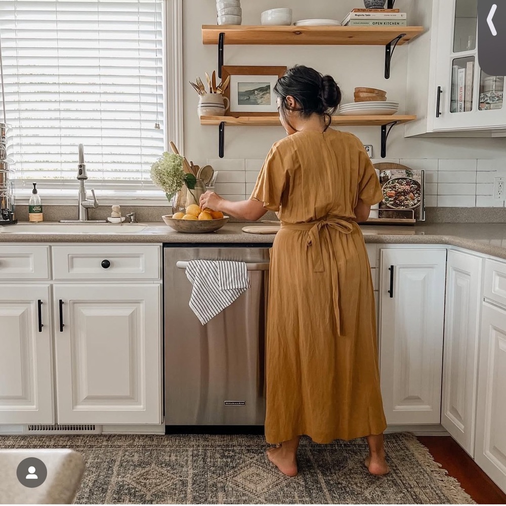 Madewell mustard Dress with Pockets